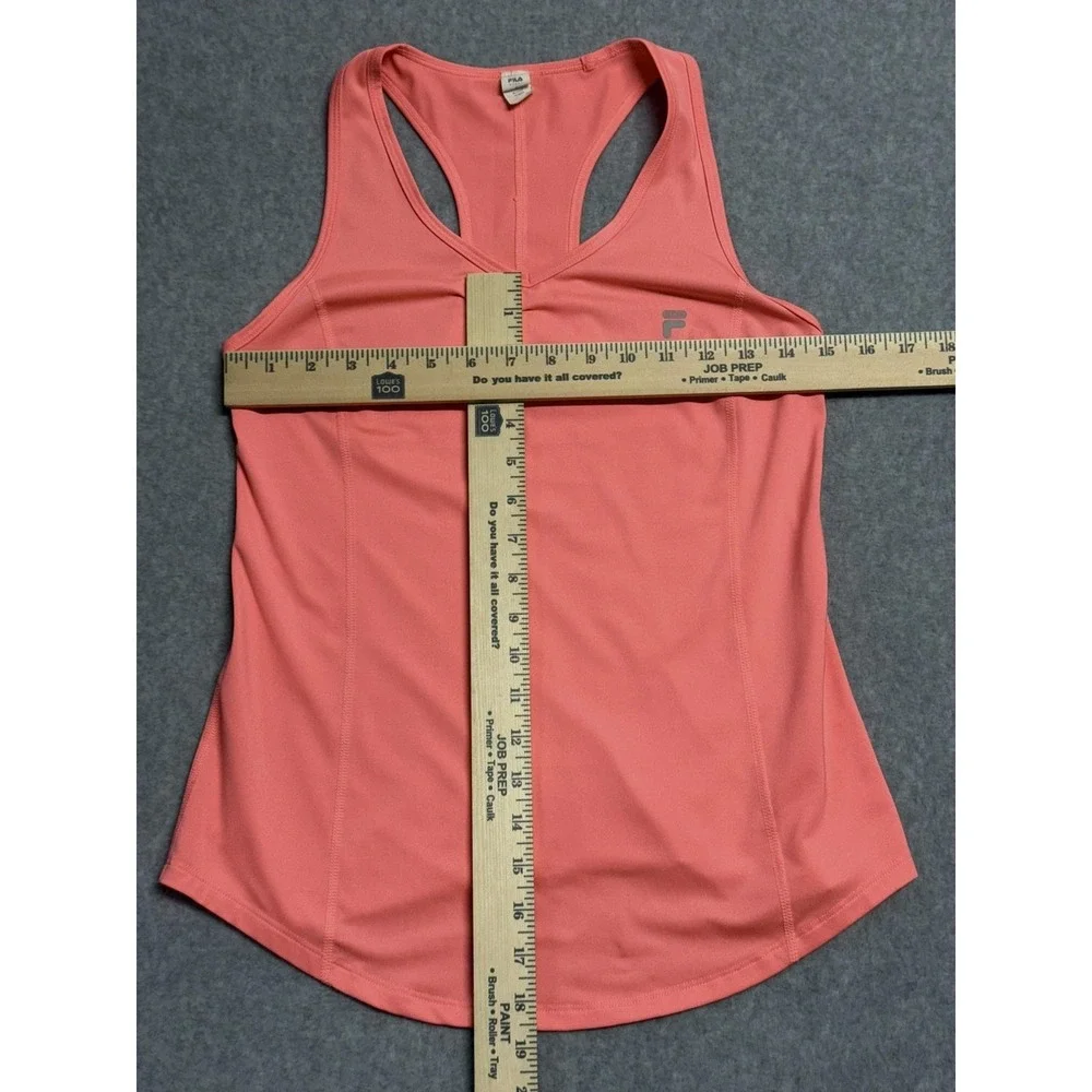 FILA Tank Top Womens Small Pink Sport Racerback V-Neck Stretch Athletic Workout - Picture 4 of 6